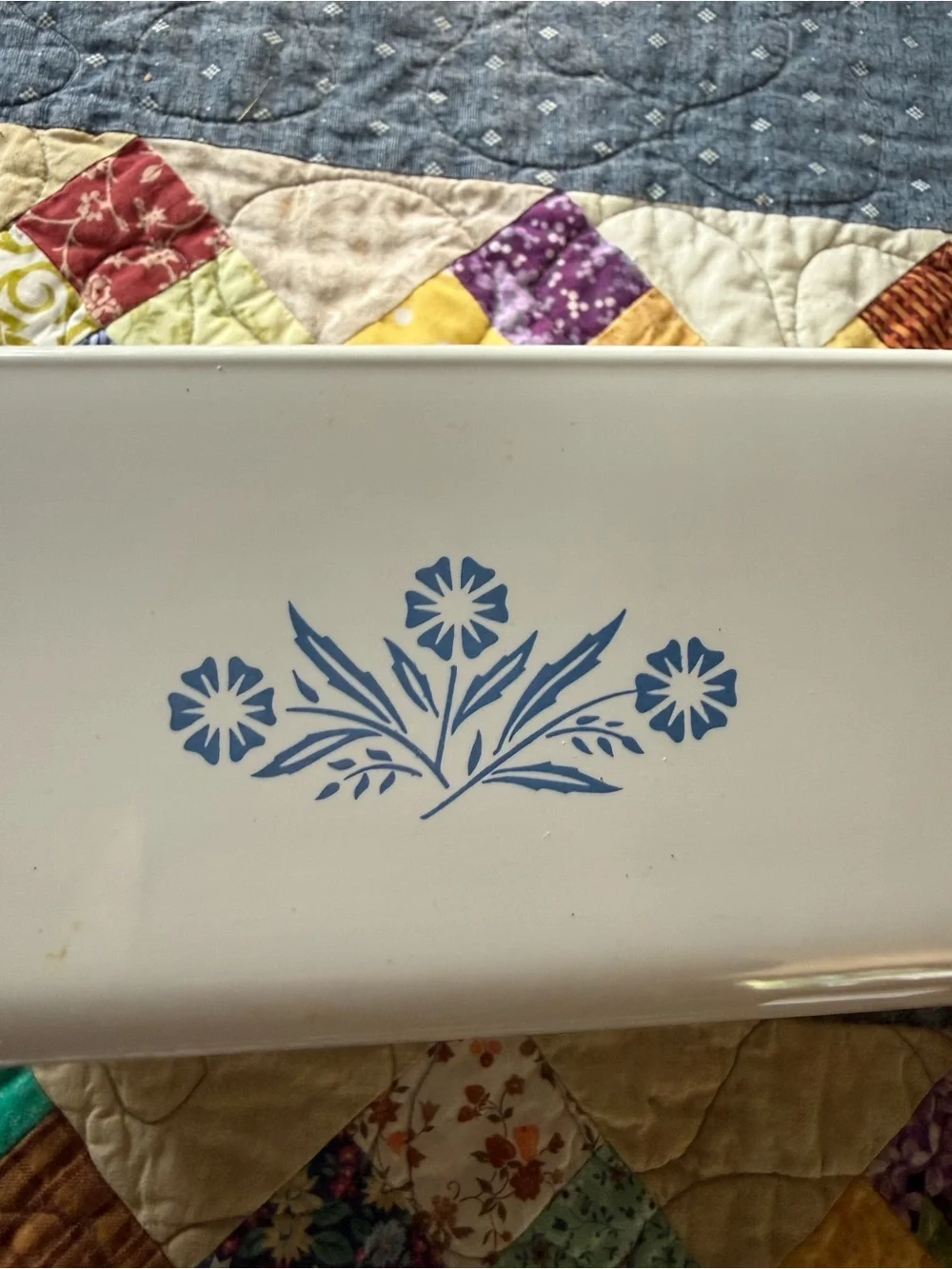 Vintage Corning Ware Blue Cornflower P-315-B 2 Qt Loaf Pan USA